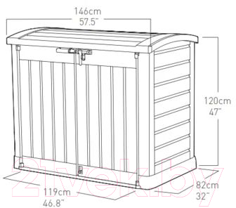 Шкаф уличный Keter Storeitout Arc Shed C / 230437