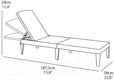 Шезлонг Keter Jaipur / 237958