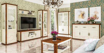 Шкаф с витриной Мебель-Неман Марсель МН-126-19