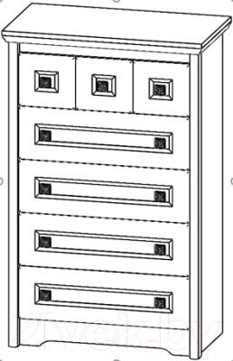 Комод Мебель-Неман Тиволи МН-035-02