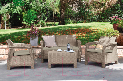 Комплект садовой мебели Keter Corfu Set / 227640