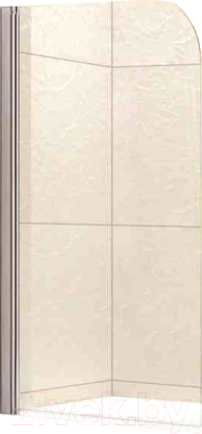 Стеклянная шторка для ванны Cezares ECO-O-V-1-80/140-C-Cr - фото