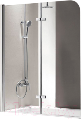 Стеклянная шторка для ванны Cezares ECO-O-V-21-120/140-C-Cr - фото