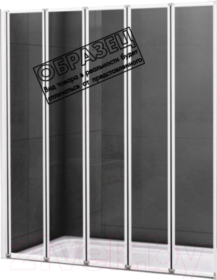 Стеклянная шторка для ванны Cezares Relax-V-5-120/140-P-Bi-L - фото