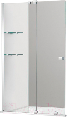 Стеклянная шторка для ванны Cezares STREAM-VFS-11-90/150-C-Cr - фото