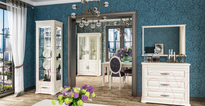 Шкаф с витриной Мебель-Неман Марсель МН-126-19(1)