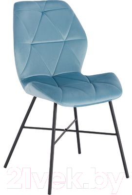 Стул Седия Pico (голубой велюр/черный) - фото
