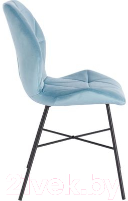 Стул Седия Pico (голубой велюр/черный)