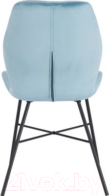 Стул Седия Pico (голубой велюр/черный)