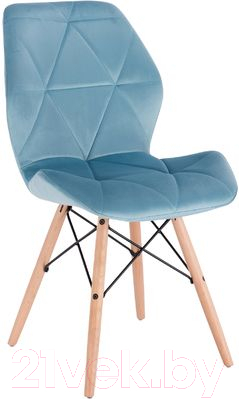 Стул Седия Rio (голубой велюр/бук) - фото