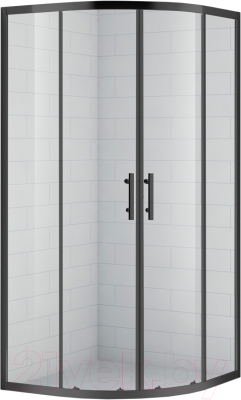 Душевой уголок Cezares ECO-O-R-2-90-C-NERO - фото