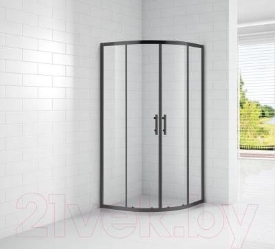 Душевой уголок Cezares ECO-O-R-2-90-C-NERO