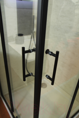 Душевой уголок Cezares ECO-O-R-2-90-C-NERO