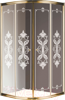 Душевой уголок Cezares Giubileo-R-2-90-SCORREVOLE-CP-G - фото