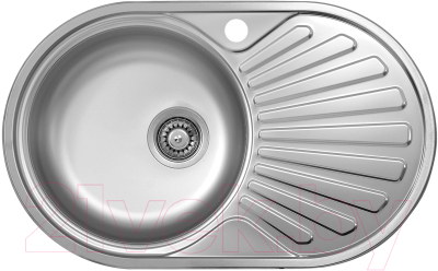 Мойка кухонная Ukinox Фаворит FAP770.480-GT8K 2L - фото