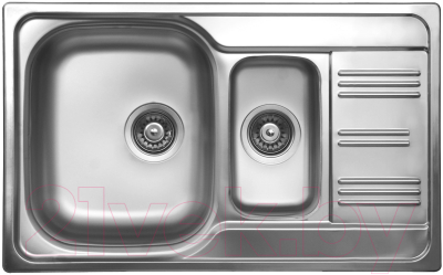 Мойка кухонная Ukinox Гранд GRL800.500 15GT8K-O - фото
