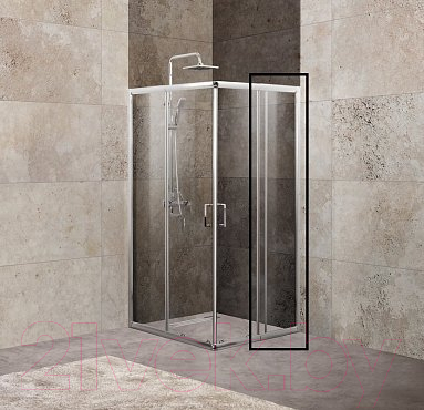 Душевая стенка BelBagno UNIQUE-100-FIX-C-Cr (боковая)
