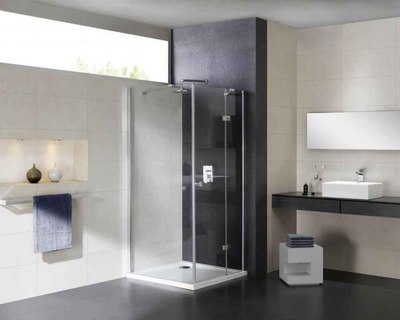 Душевая стенка Cezares CRYSTAL-S-100-FIX-C-Cr-L (боковая)