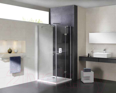 Душевая стенка Cezares CRYSTAL-S-80-FIX-C-Cr-L