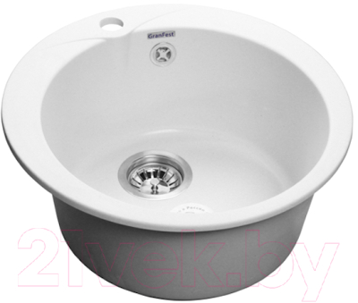 Мойка кухонная GranFest Rondo GF-R480 (иней) - фото