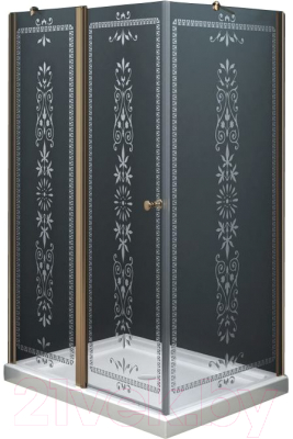 Душевая стенка Cezares Royal PALACE-A-90-FIX-CP-Br (боковая)