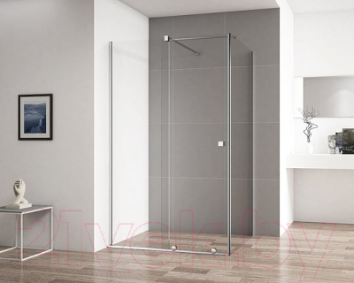 Душевая стенка Cezares STREAM-100-FIX-C-Cr (боковая)