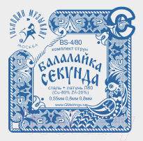 Струны для балалайки Господин Музыкант BS4/80 - фото