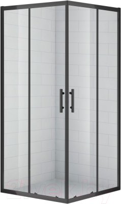 Душевой уголок Cezares ECO-O-A-2-90-C-NERO - фото