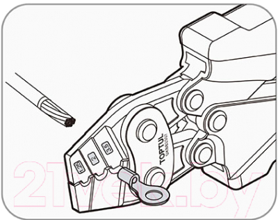 Инструмент обжимной Toptul DKBB2307