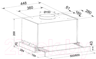 Вытяжка телескопическая Making Oasis Everywhere VT-50W (F)