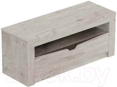 Тумба Мебельград Соренто TV с ящиком (дуб бонифаций/кофе структурный матовый) - фото