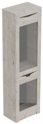 Шкаф-пенал с витриной Мебельград Соренто - фото