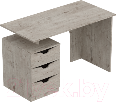 Письменный стол Мебельград Соренто (дуб бонифаций/кофе структурный матовый) - фото