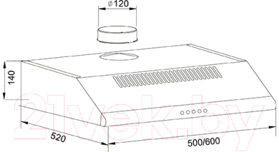 Вытяжка плоская Making Oasis Everywhere UP-50B (F)