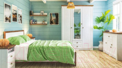 Двуспальная кровать Мебель-Неман Тиволи МН-035-25-180