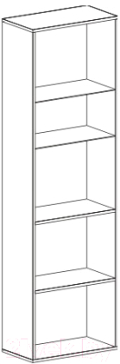 Шкаф с витриной Мебельград Кельн 1960 (белый аляска/белый глянец)