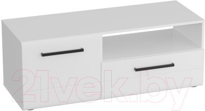 Тумба Мебельград Кёльн 1220 высокая (белый аляска/белый глянец) - фото