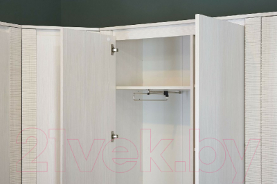 Шкаф Мебельград Элана 2-х дверный 101x41x208.5 (бодега белая)