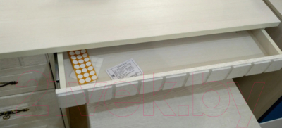 Письменный стол Мебельград Прованс (бодега белая/патина премиум)