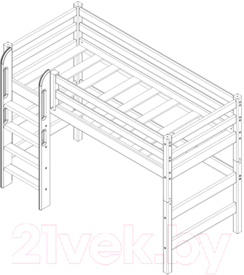 Кровать-чердак детская Мебельград Соня вариант 11