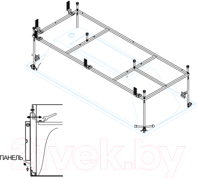 Каркас Cezares PLANE-180-90-MF-R