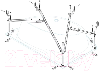 Каркас Cezares Tebe-MF-R - фото