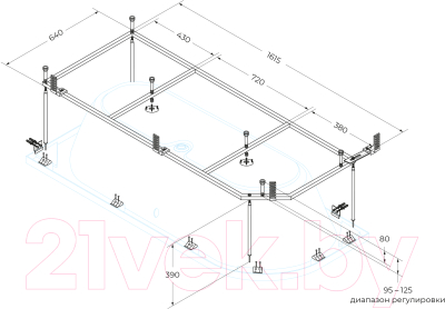 Каркас Cezares Metauro Corner-MF