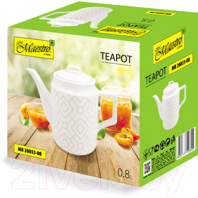 Заварочный чайник Maestro Pattern MR-20033-08