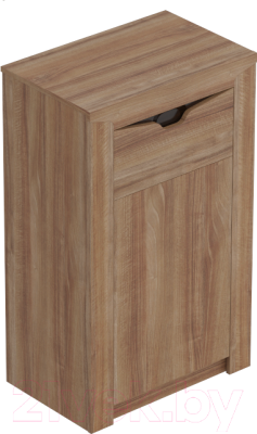 Тумба Мебельград Соренто с дверцей и ящиком (дуб стирлинг/кофе структурный матовый) - фото