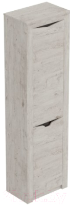 Шкаф-пенал Мебельград Соренто 60x38.5x210 (дуб бонифаций/кофе структурный матовый) - фото