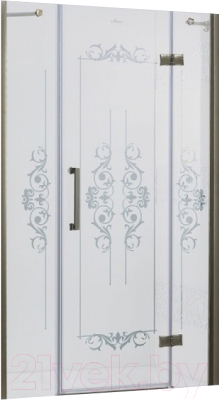 Душевая дверь Cezares MAGIC-60/30-ROYAL PALACE-PP-Br-R - фото