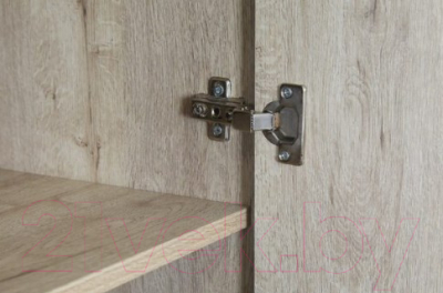 Шкаф Мебельград Соренто 4-х дверный 196.5x54.5x220 (дуб бонифаций/кофе структурный матовый)