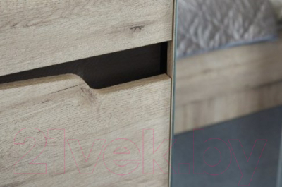 Шкаф Мебельград Соренто 2-х дверный 106.5x54.5x220 (дуб бонифаций/кофе структурный матовый)