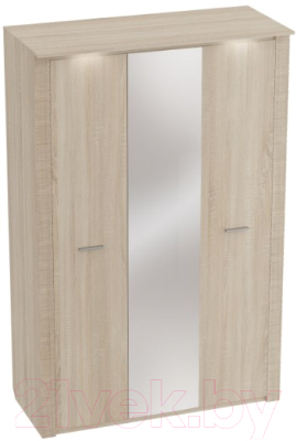 Шкаф Мебельград Элана 3-х дверный 143x64.5x218.5 (дуб сонома) - фото